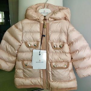NEW Moncler Maevant 12-18 month pink jacket